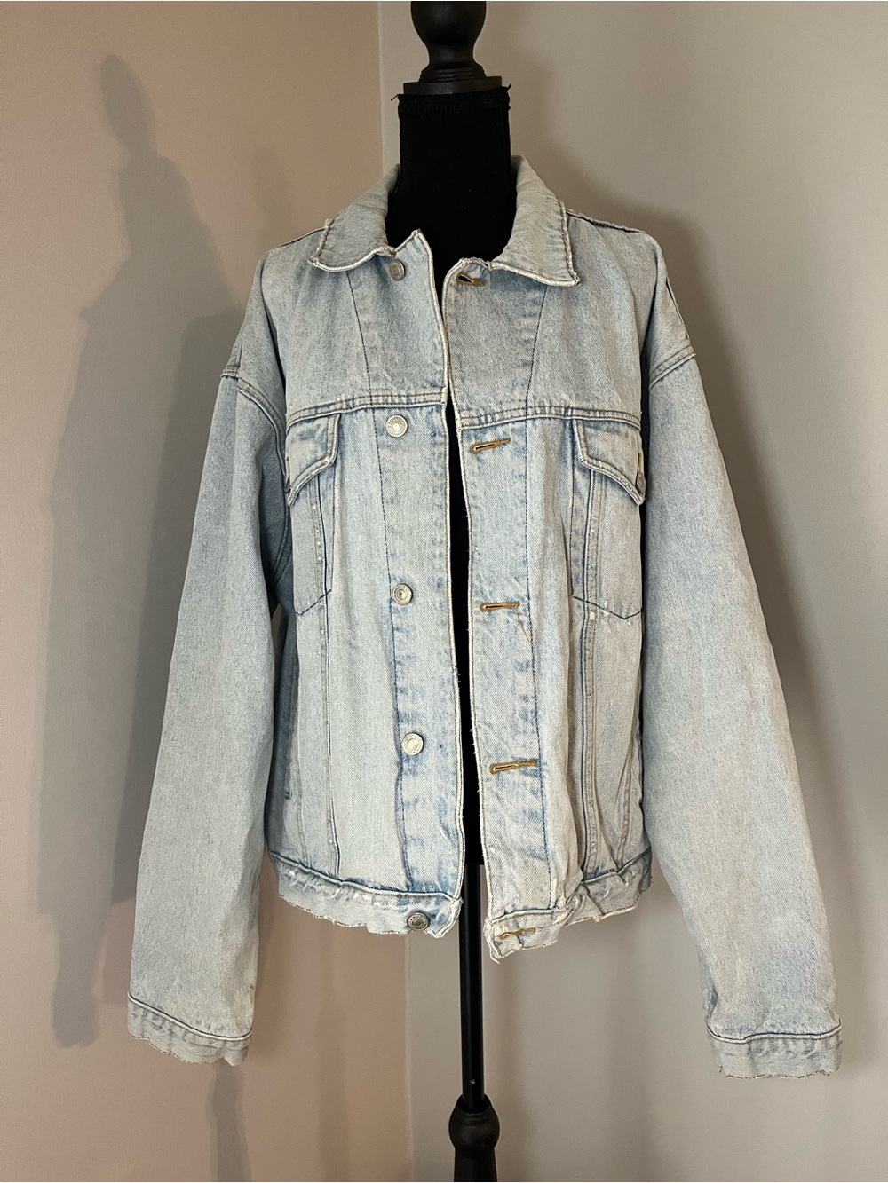 Light Wash Denim Jacket - Women's Casual Jean Jacket
